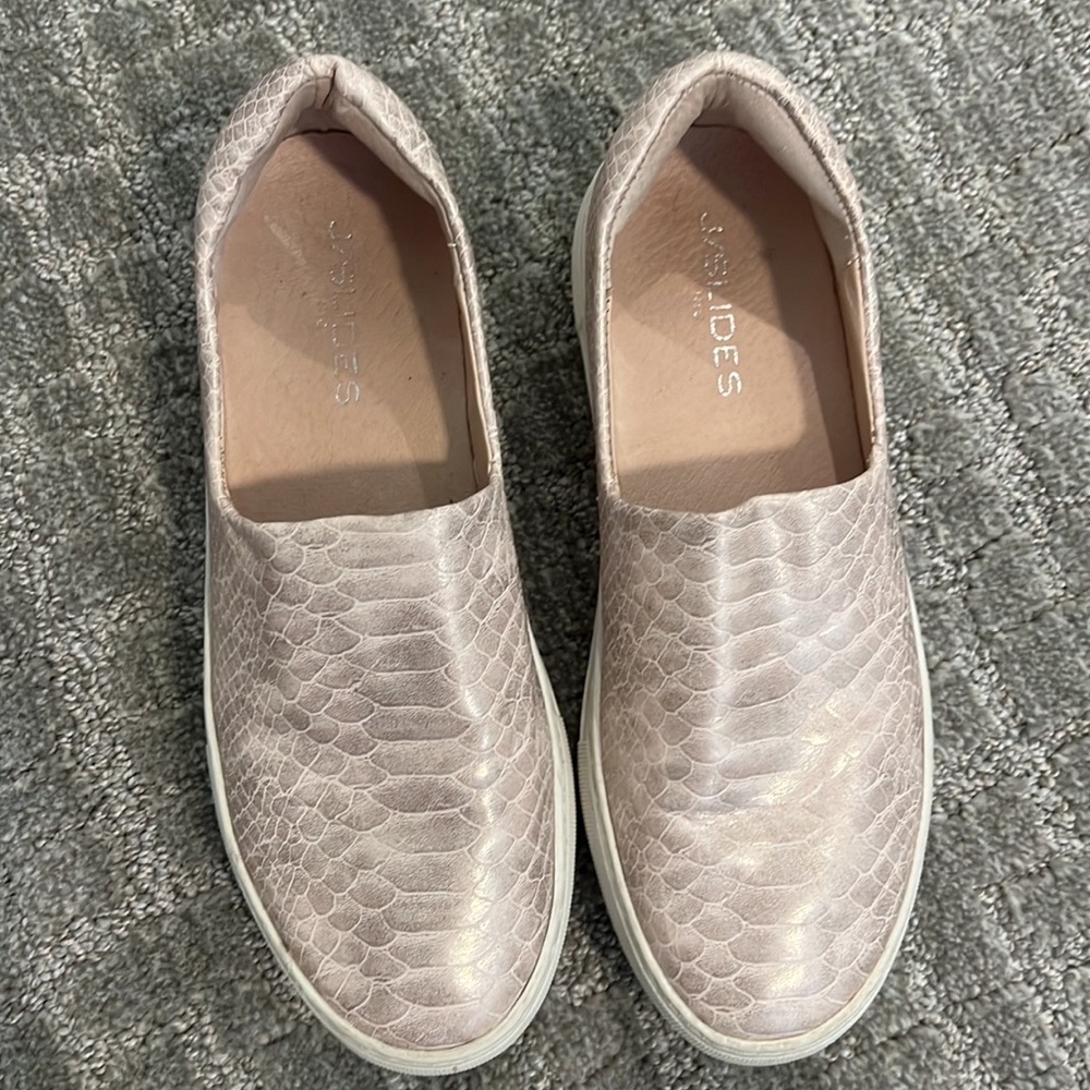 J/Slides Pink Snake Print Sneakers - image 2